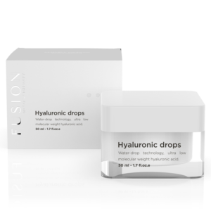 fusionHIALURONIC DROPS, Drėkinamasis kremas su hialurono rūgštimi, 50 ml
