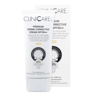 CLINICCARE DERMO CORRECTIVE CREAM SPF50++, Koreguojamasis kremas SPF50++ (MEDIUM), 100 ml