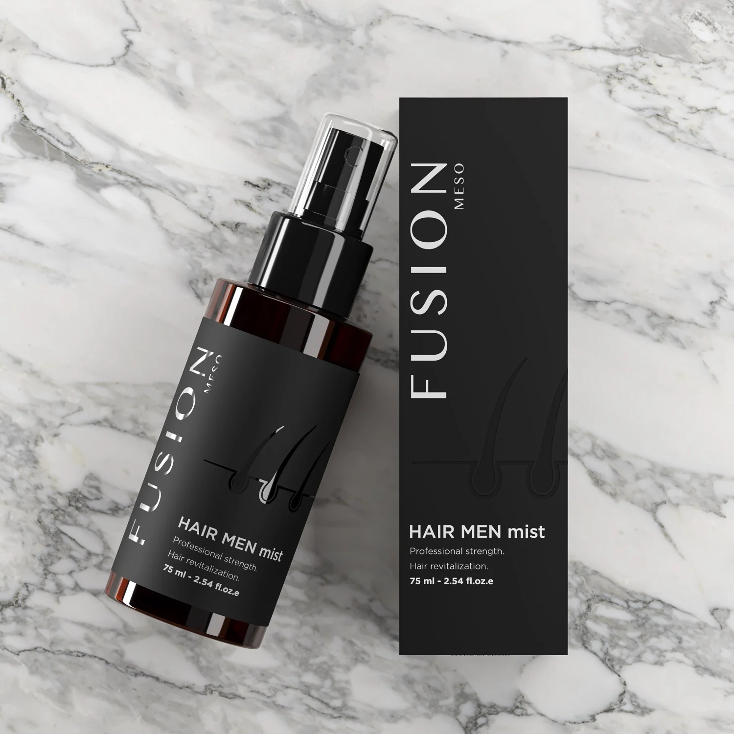 fusion HAIR MEN MIST, Plaukų serumas androgeninei alopecijai, 75 ml