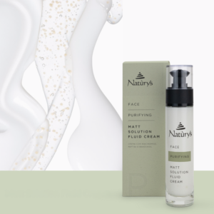 FACE MATT SOLUTION FLUID CREAM, Matinio poveikio kremas su niacinamidu, peptidais ir bakučioliu mišriai, riebiai odai, 50 ml