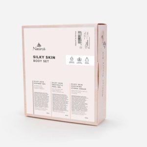 BODY SILKY SKIN BOX, Švelnios odos rinkinys kūnui, 3x250 ml
