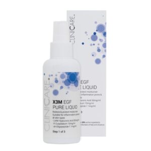CLINICCARE CLINICCARE X3M EGF PURE LIQUID MOISTURIZER STEP 1, Priešuždegiminio poveikio drėkinamasis losjonas