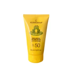 KLERADERM BABY SPF50+, Apsauginė emulsija nuo saulės kūdikiams SPF50+, 150 ml