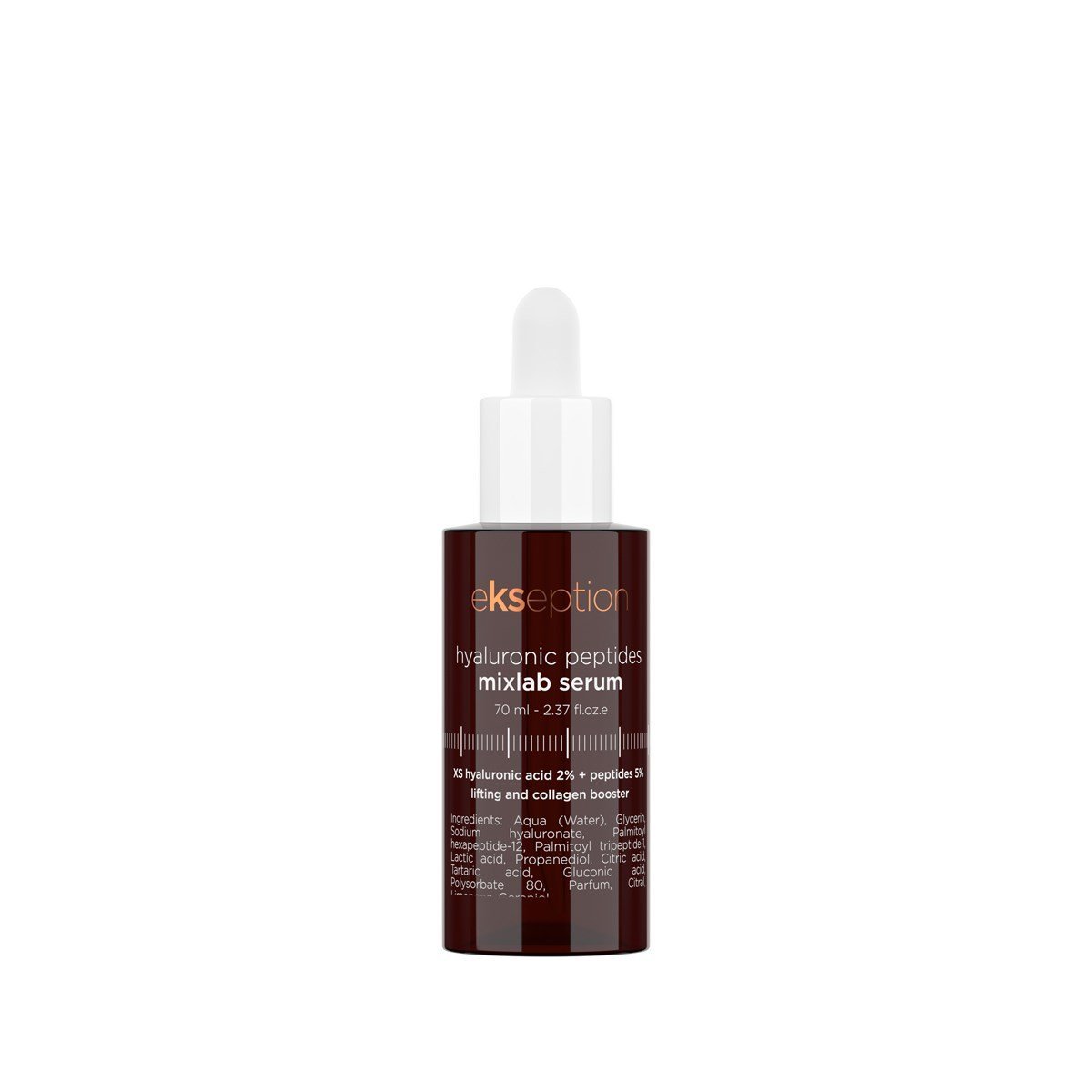 HYALURONIC PEPTIDES MIXLAB SERUM, Priešraukšlinis liftingo serumas, 75 ml