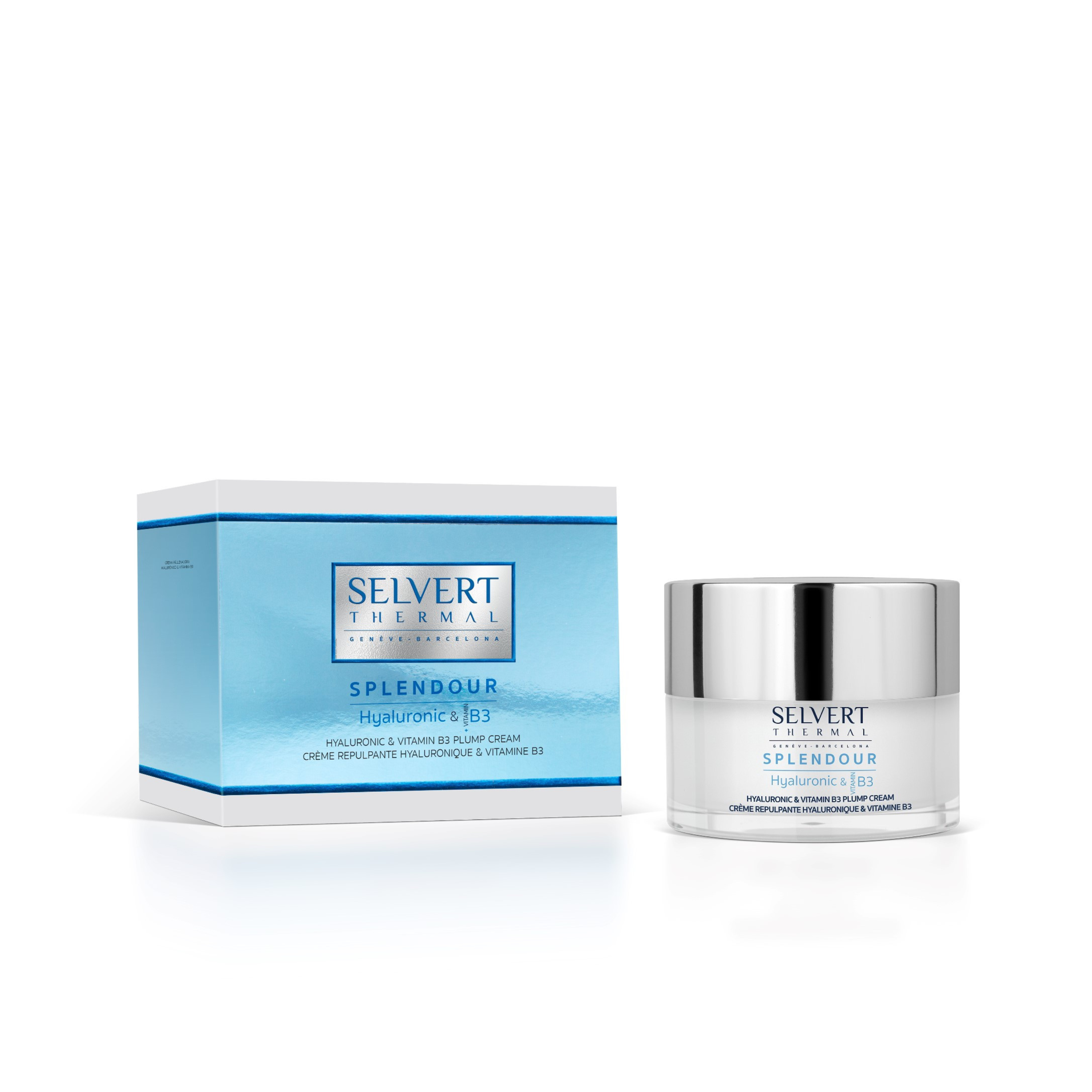 Selvert Thermal HYALURONIC & VITAMIN B3 PLUMP CREAM Drėkinamasis stangrinamasis kremas su hialurono rūgštimi ir vitaminu B3