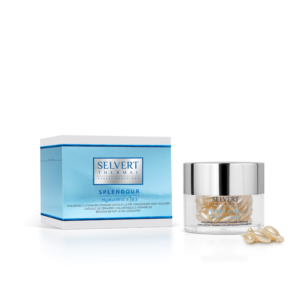 Selvert Thermal HYALURONIC & VITAMIN B3 CERAMIDE CAPSULES. ULTRA CONCENTRATE NIGHT BOOSTER, Ultra koncentruotos hialurono rūgšties, vitamino B3 bei keramidų kapsulės, 60 kapsulių po 0,25 g