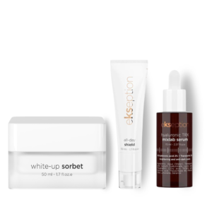 Ekseption krepšelis odos pigmentacijai mažinti