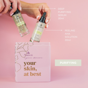 NATURYS PURIFYING TAN BOX, Dovanų rinkinys mišriai ir riebiai odai