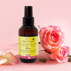 Idea Toscana Prabangaus eterinių aliejų mišinio purškiamas namų kvapas ROSA