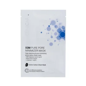 CLINICCARE X3M PURE PORE MINIMIZER MASK, Poras valanti aktyvuotos anglies kaukė