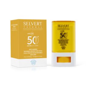 SELVERT THERMAL ANTI-AGEING INVISIBLE PROTECTION STICK SPF50, Apsauginis pieštukas jautrioms vietoms SPF50, 15 ml