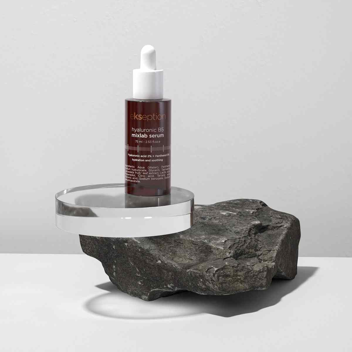 EKSEPTION HYALURONIC B5, Serumas su vit. B5 sudirgusiai odai, 75 ml