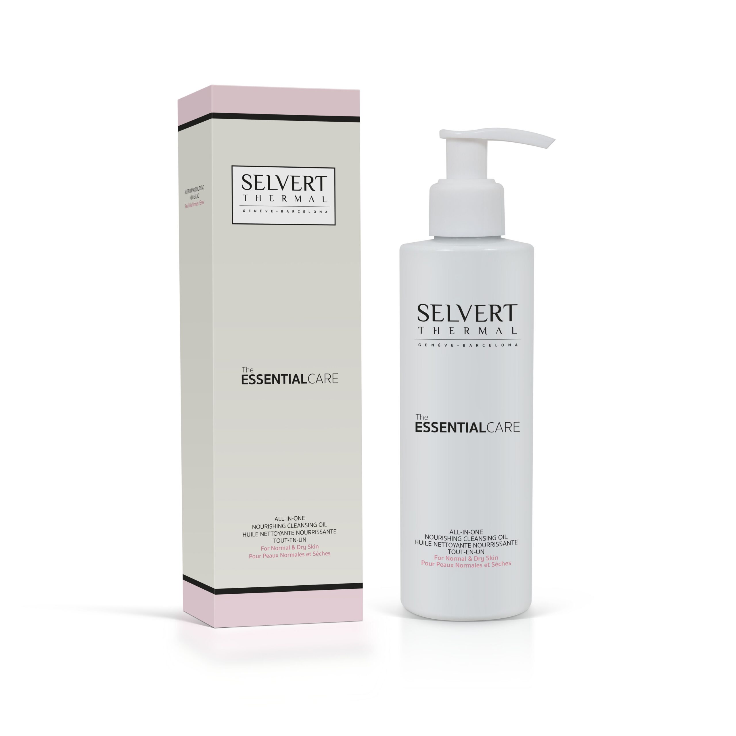 SELVERT THERMAL ALL-IN-ONE NOURISHING CLEANSING OIL FOR NORMAL & DRY SKIN, Švelnus aliejinis prausiklis, 200 ml