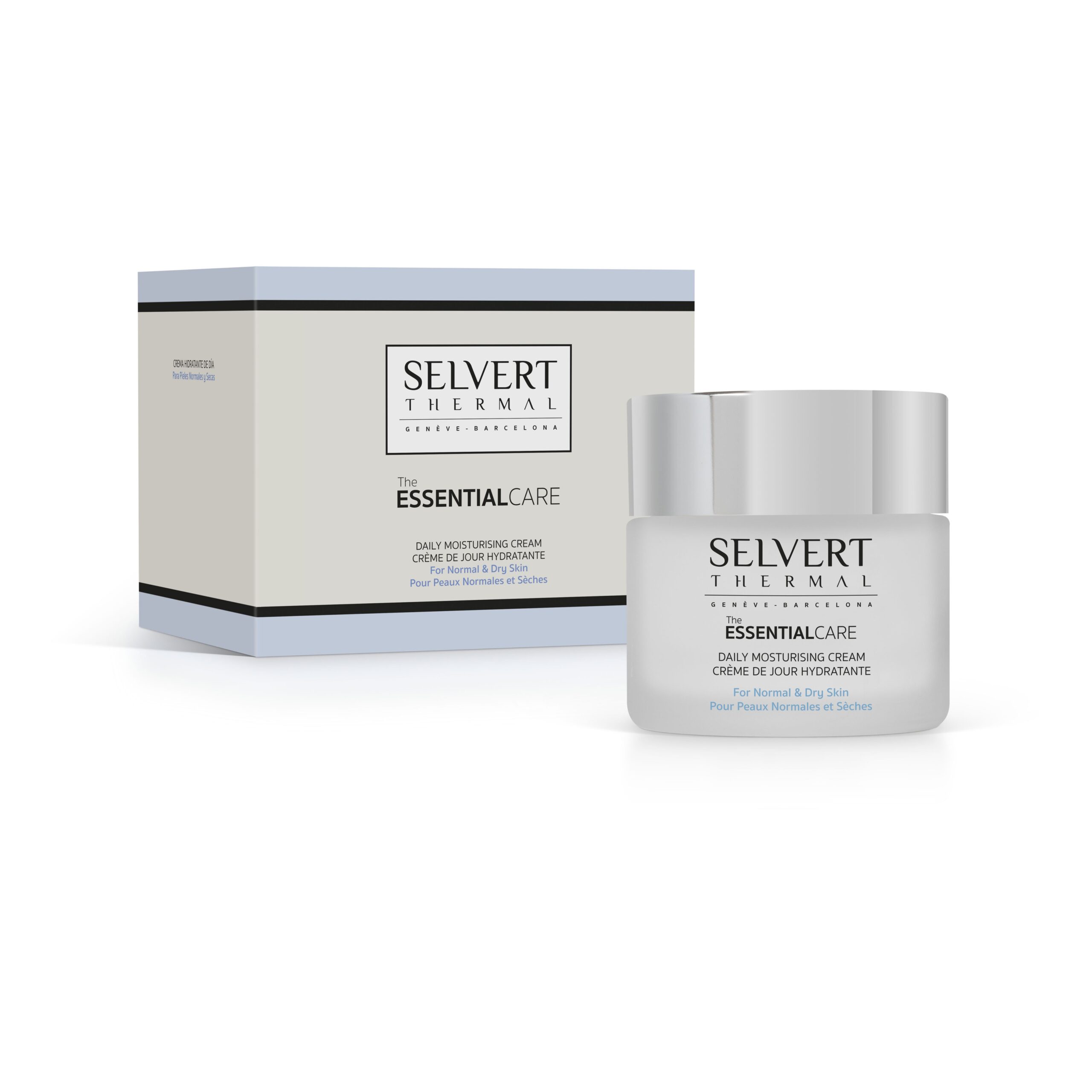 SELVERT THERMAL DAILY MOISTURISING CREAM FOR NORMAL & DRY SKIN, Drėkinamasis dieninis kremas sausai ir normaliai odai, 50 ml